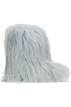 Rick Owens Blue Porterville Mega Bumper Lunar Boots