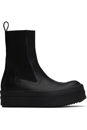 Rick Owens Black Porterville Mega Bumper Beatle Chelsea Boots
