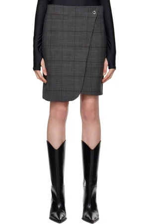 COPERNI Gray Wrap Miniskirt