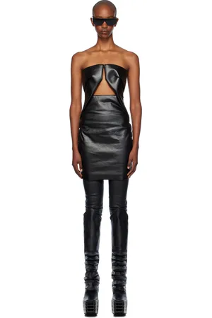 Rick Owens Black Porterville Prong Minidress