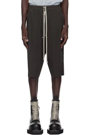 Rick Owens Gray Porterville Bela Pods Shorts
