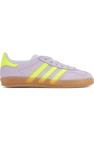 adidas Purple & Green Gazelle Indoor Sneakers