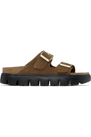 Birkenstock Brown Narrow Papillio Arizona Platform Sandals