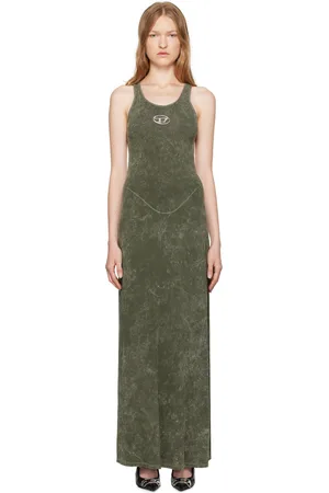Diesel Green D-Avena-P1 Maxi Dress