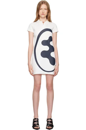 Mowalola White Thong Polo Minidress