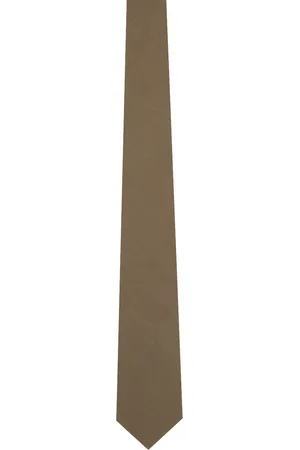 Auralee Khaki Washed Finx Twill Tie