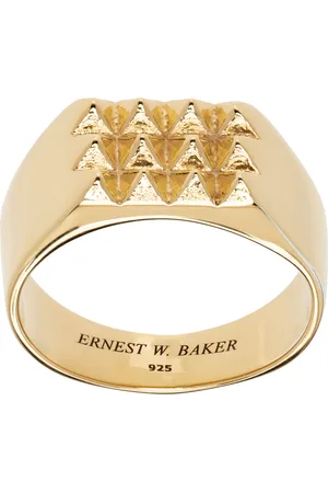 Ernest W. Baker Gold Pyramid Ring