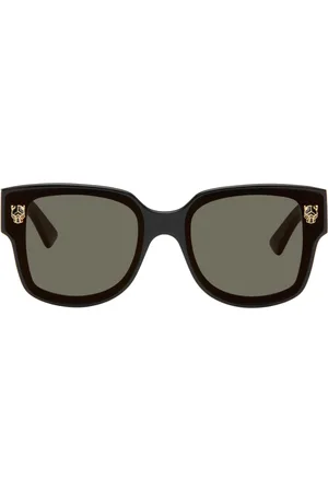 Cartier Black Panthère Wayfarer Acetate Sunglasses