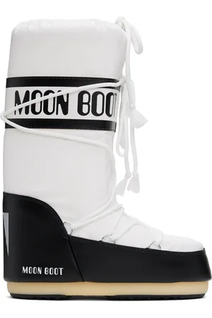 Moon Boot Black & White Icon Boots