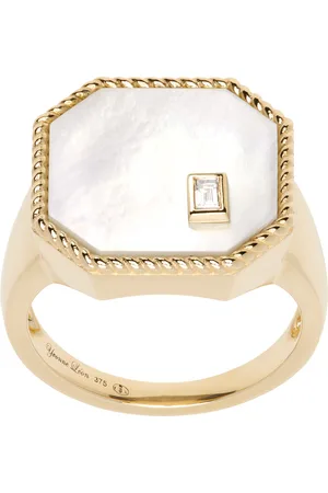 YVONNE LÉON Gold Chevalière Octo Ring