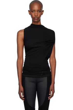 Helmut Lang Black Sleeveless Wind Top