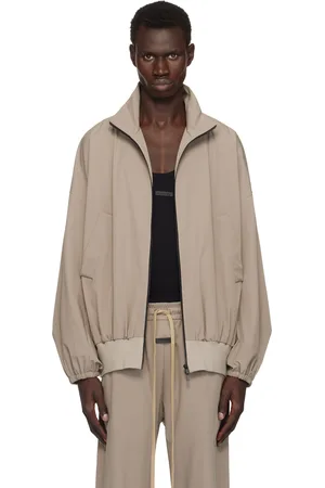FEAR OF GOD Taupe Nylon Vented Track Jacket