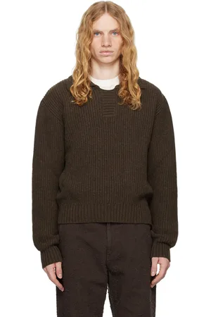 mfpen Brown Collar Sweater