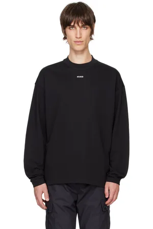 HUGO BOSS Black Cotton-Jersey Relaxed-Fit T-shirt