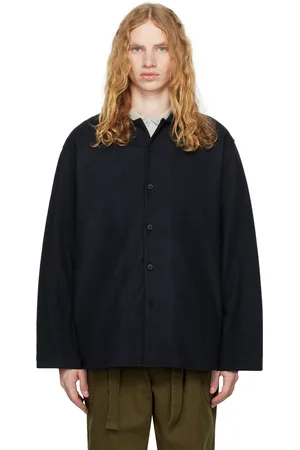 Document Heavy Wool Jersey Oversized Shirt