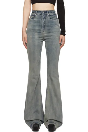 Rick Owens Blue Porterville Bolan Bootcut Jeans