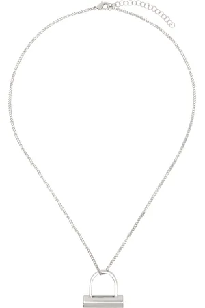 Maison Margiela Silver Bolt Necklace