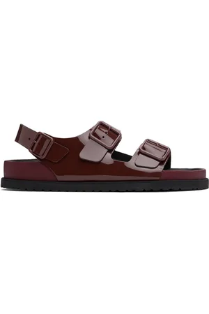 Birkenstock Burgundy Regular 1774 Milano Leather Sandals