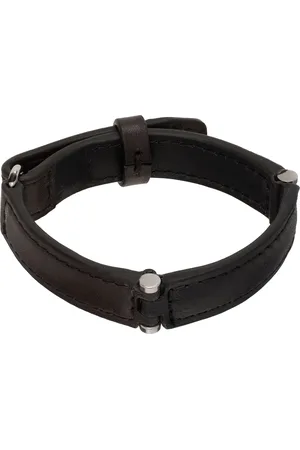 DRIES VAN NOTEN Brown & Black Leather Bracelet