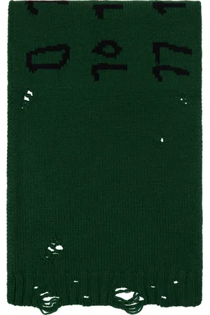 Maison Margiela Green Numeric Scarf