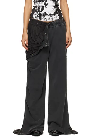 Y / PROJECT Gray Snap Insert Sweatpants
