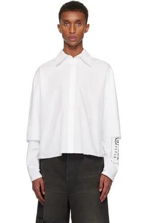 Maison Margiela White Long-Sleeved Shirt