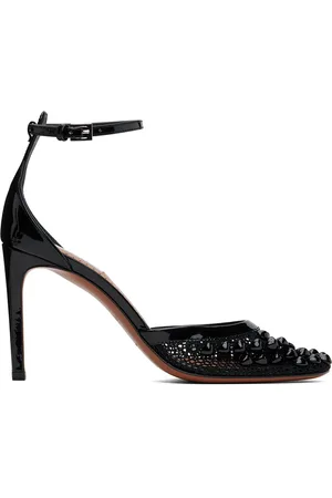 Alaïa Black High Fishnet Heels