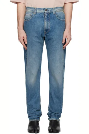 Maison Margiela Blue Turn-Up Jeans