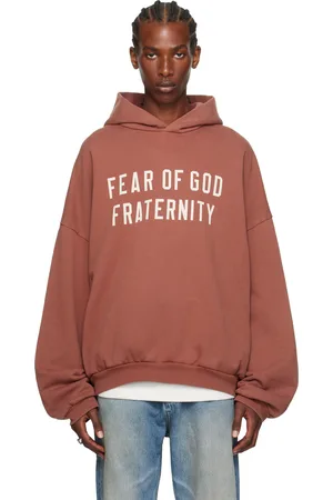 FEAR OF GOD Burgundy Heavyweight Hoodie