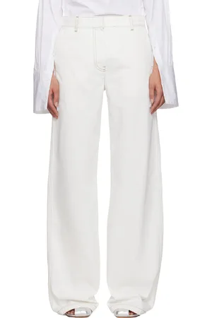DRIES VAN NOTEN White Slouchy Jeans