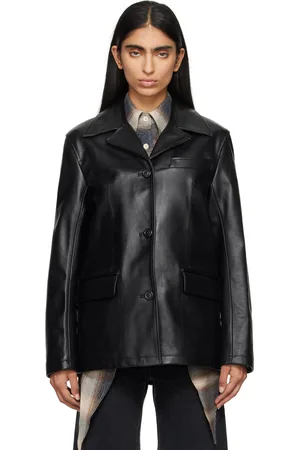 OUR LEGACY Black Lane Leather Jacket