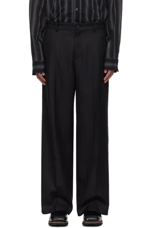 OUR LEGACY Black Virgin Wool Sailor Trousers