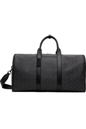 Coach Black Gotham Signature Canvas Duffle Bag