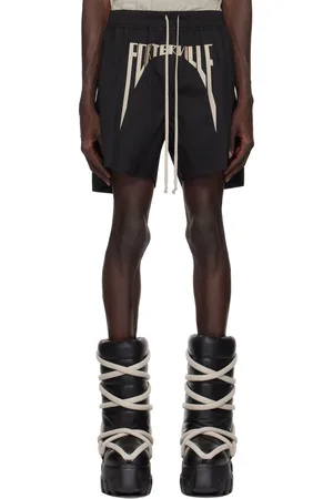 Rick Owens Black Porterville Long Boxers Shorts