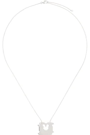 OUR LEGACY Silver Bread Clamp Necklace