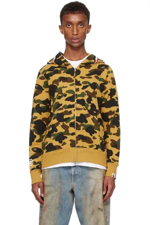 BAPE & Khaki 1st Camo 2nd Shark Full Zip Hoodie