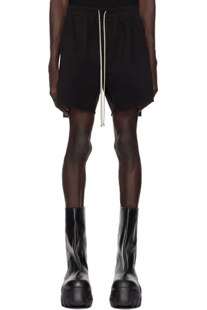 Rick Owens Black Porterville Long Boxers Shorts