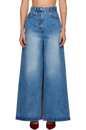 pushBUTTON Wide Denim Maxi Skort