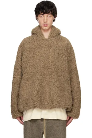 FEAR OF GOD Tan Polar Fleece Hoodie
