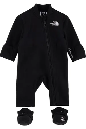 The North Face Baby Black Denali Jumpsuit & Pre-Walkers Set