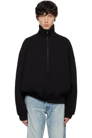 FEAR OF GOD Fleece Half Zip Mockneck Sweatshirt