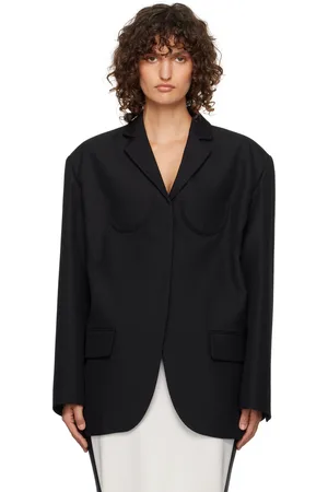 pushBUTTON Bra Detail Single Blazer