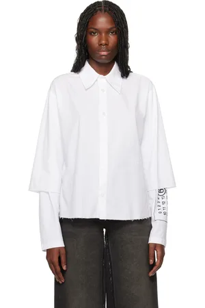 Buy White Women s Long Sleeved Shirts Online prices in Dubai FASHIOLA UAE