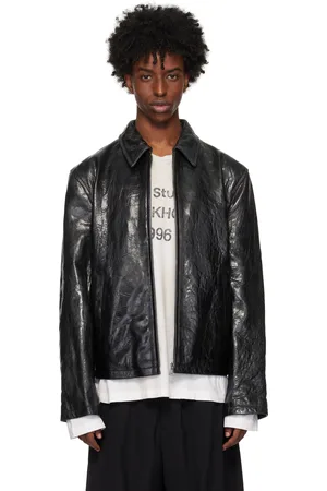 Acne Studios Black Bubble Nappa Leather Jacket
