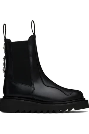 TOGA VIRILIS SSENSE Exclusive Black Ankle High Chelsea Boots
