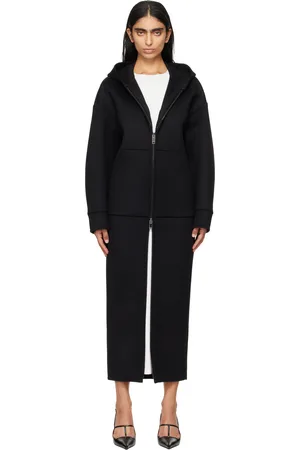 VALENTINO Black Hoodie Maxi Dress