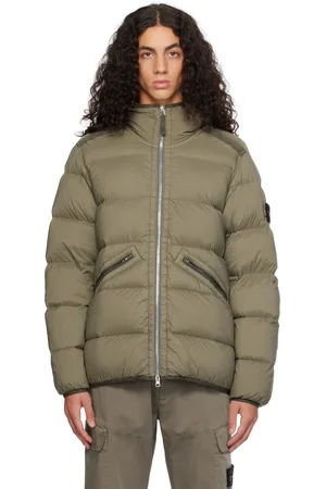 Stone Island Brown 43128 Seamless Tunnel Nylon Down Jacket