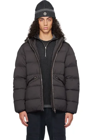 Stone Island Black 43128 Seamless Tunnel Nylon Down Jacket