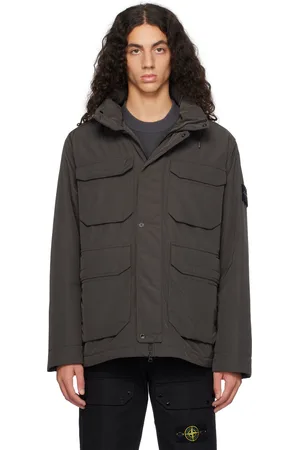 Stone Island Gray 43626 Micro Twill Jacket