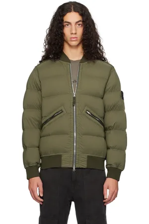 Stone Island Green Quilted Down Jacket